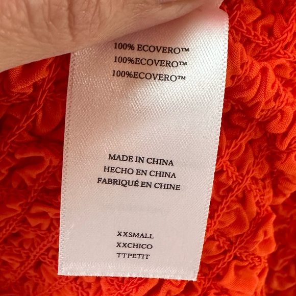 RAILS Julie Orange Popcorn Bodycon Mini Dress XXS NWT Stretchy T-Shirt Style - Picture 11 of 11